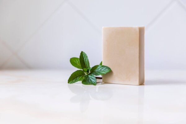 bentonite clay and mint soap bar