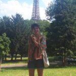 valentine lipbalm infront of the Eiffel tower Paris