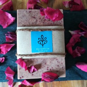 rose clay, pink salt & geranium soap bar
