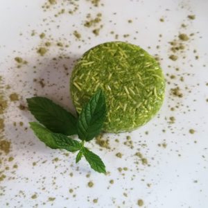 green tea solid shampoo bar