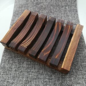 Natural bamboo soap dish